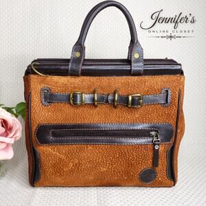 Chiappai Cuero Argentinian Leather & Suede Satchel